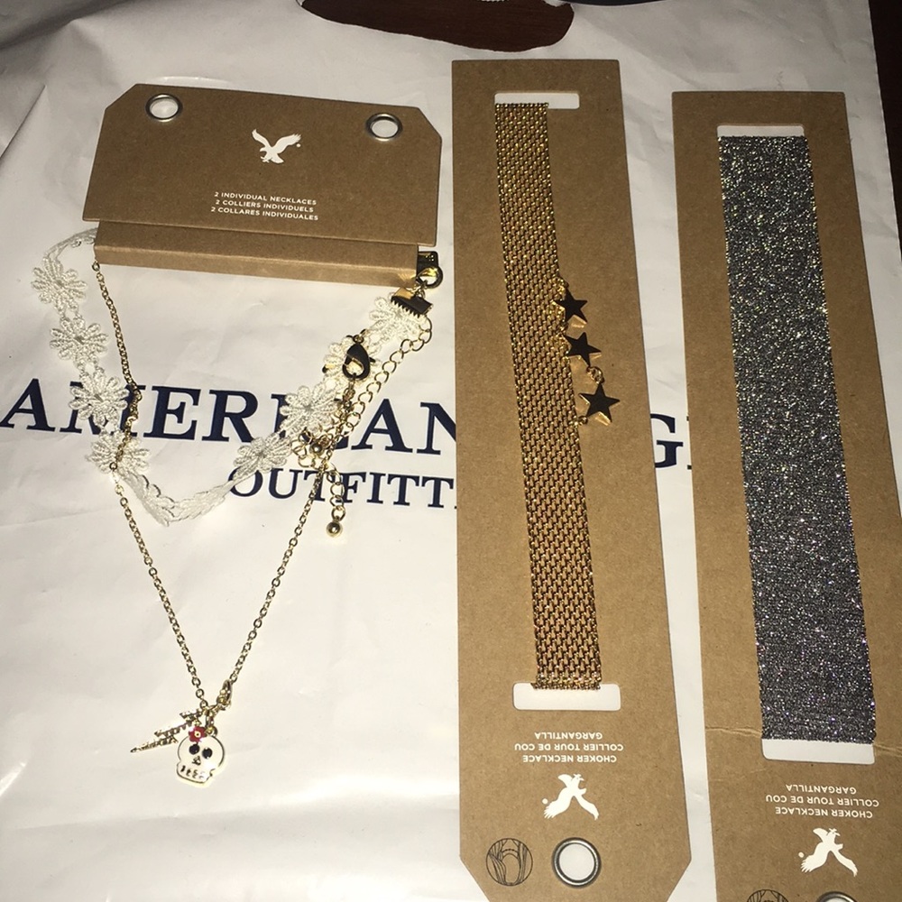 3 Brand New American Eagle Chokers
